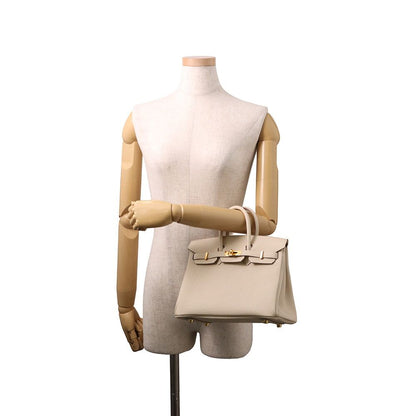 Hermes Birkin 25 Cles Gold Togo Handbag — view 4