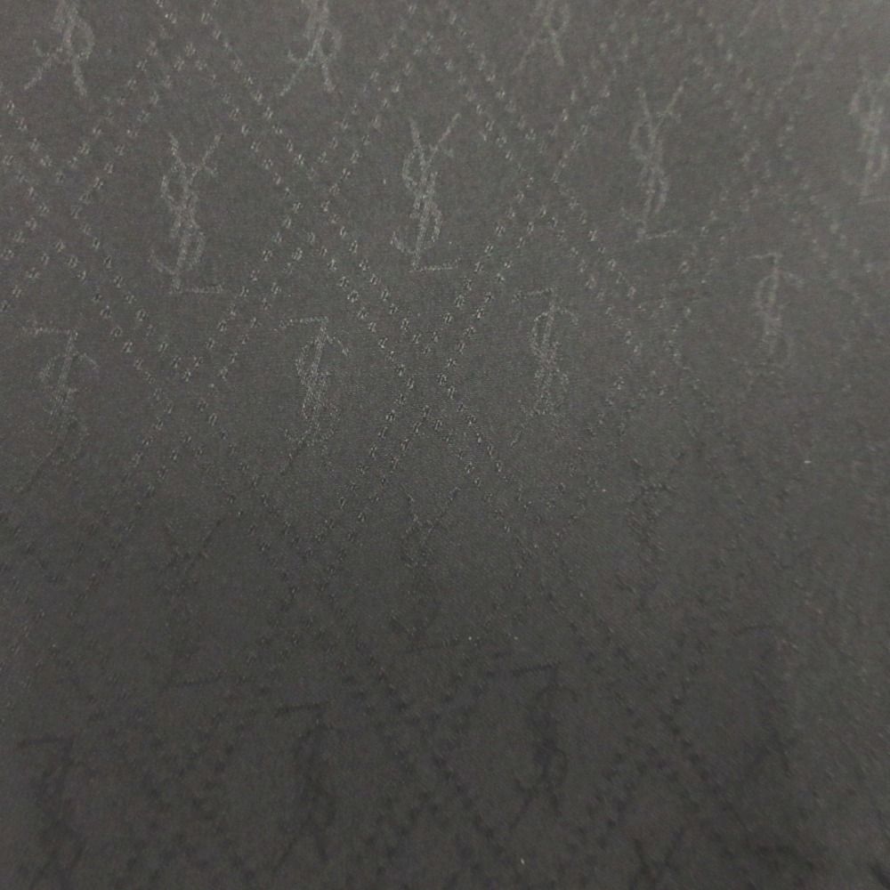 Saint Laurent Paris YSL Logo Silk Scarf Shawl Narrow 13 — view 4