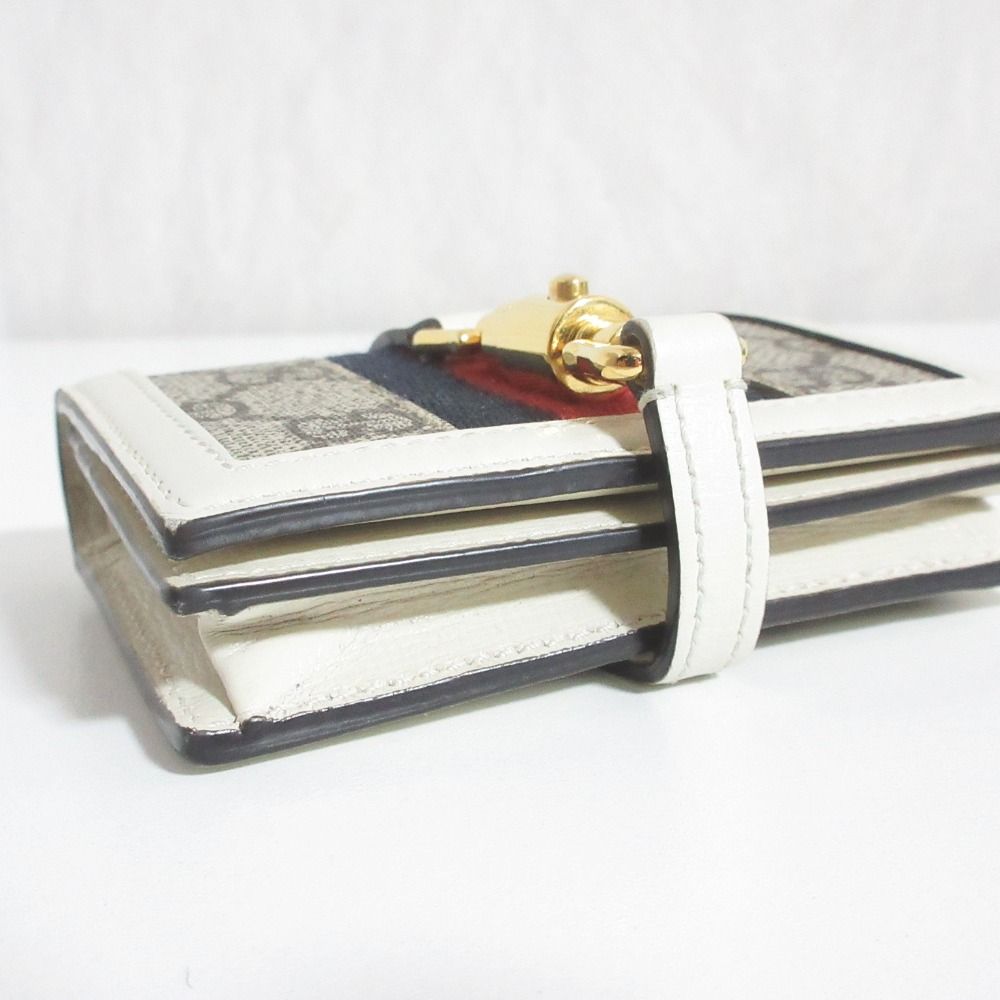 Gucci Jackie Compact Wallet Gray White LadySecond — view 4