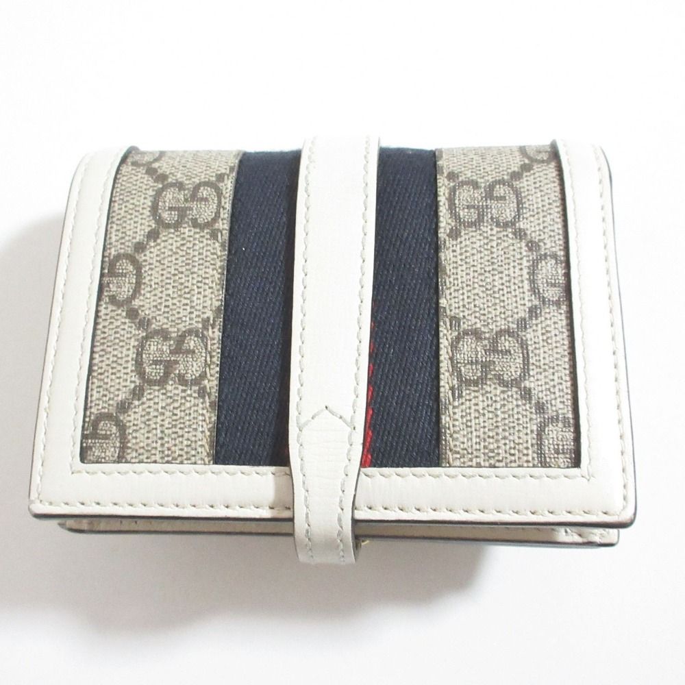 Gucci Jackie Compact Wallet Gray White LadySecond — view 2