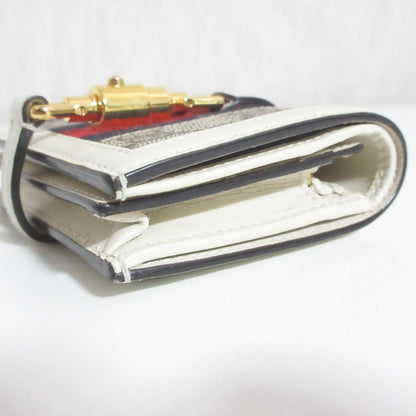 Gucci Jackie Compact Wallet Gray White LadySecond — view 5