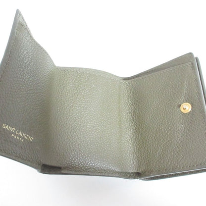 Saint Laurent Paris YSL Khaki LadySecond Wallet — view 6