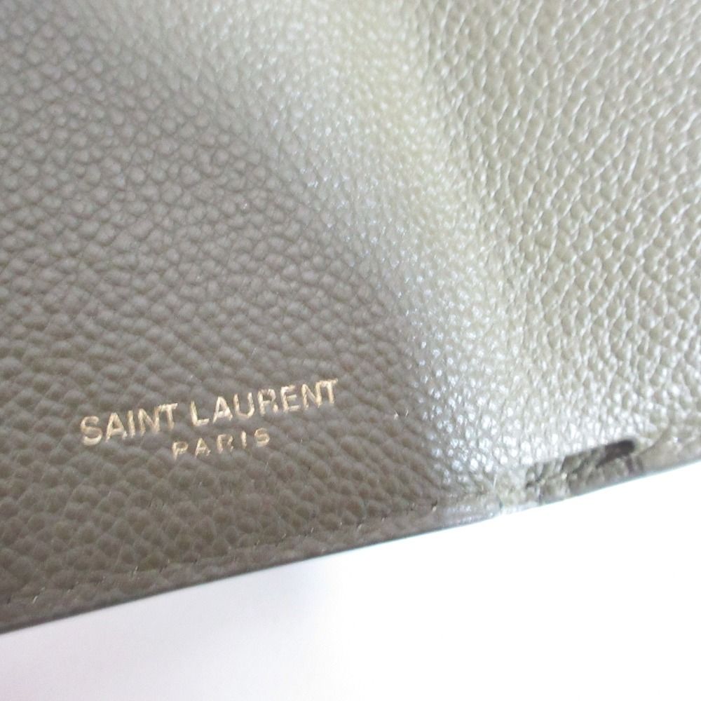 Saint Laurent Paris YSL Khaki LadySecond Wallet — view 8