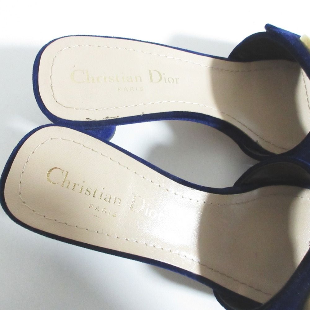 Dior o-le C'est Mules Sandals 36 Kobaletoblue LadySecond — view 7