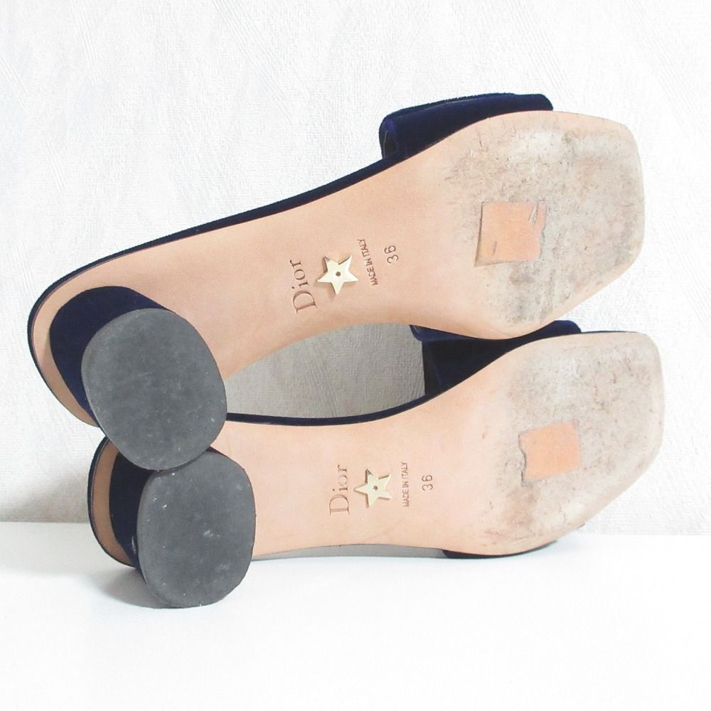 Dior o-le C'est Mules Sandals 36 Kobaletoblue LadySecond — view 9
