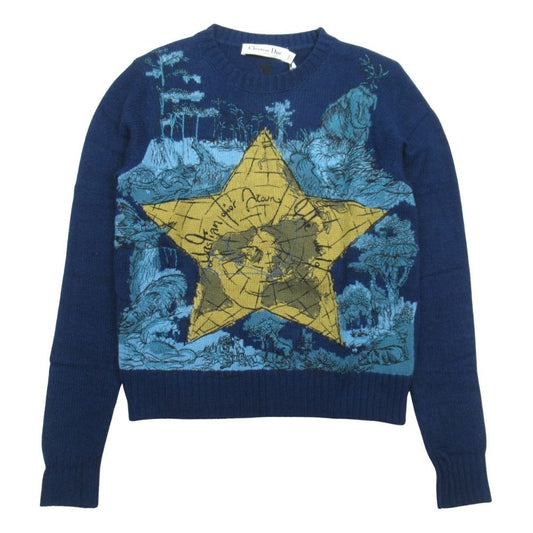 Dior Dio Lede Knit Sweater 36 Navy LadySecond