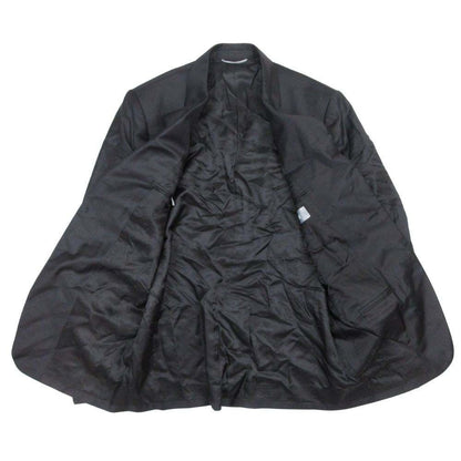 Dior Homme Dio Dejacket Ofdela 2 Single Breasted Buleather 46 Black — view 3