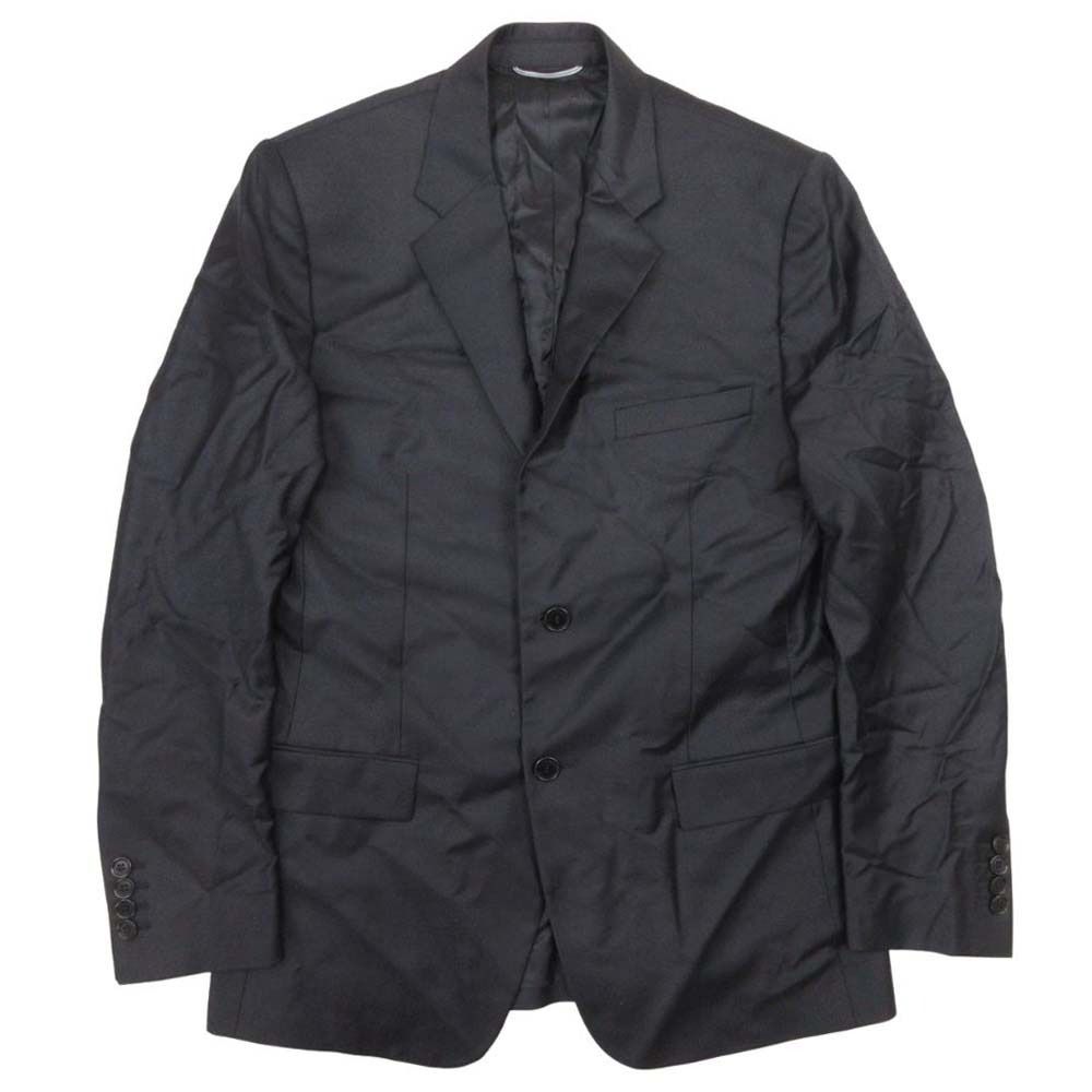 Dior Homme Dio Dejacket Ofdela 2 Single Breasted Buleather 46 Black