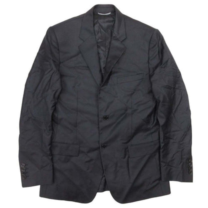 Dior Homme Dio Dejacket Ofdela 2 Single Breasted Buleather 46 Black