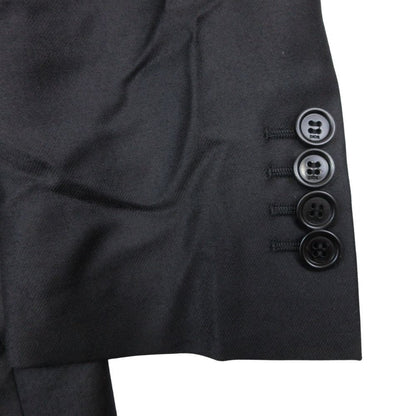 Dior Homme Dio Dejacket Ofdela 2 Single Breasted Buleather 46 Black — view 6