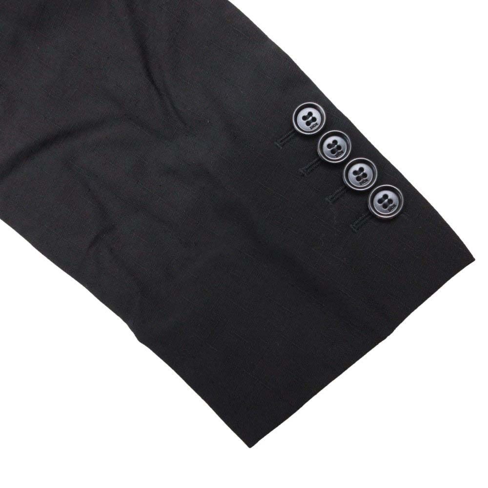 Dior Homme Dio Dejacket Ofdela 2 Single Breasted Buleather 46 Black — view 6
