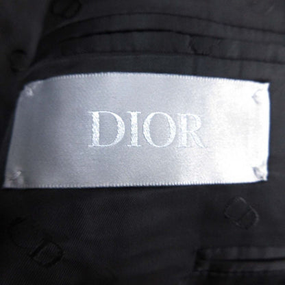Dior Homme Dio Dejacket Ofdela 2 Single Breasted Buleather 46 Black — view 8