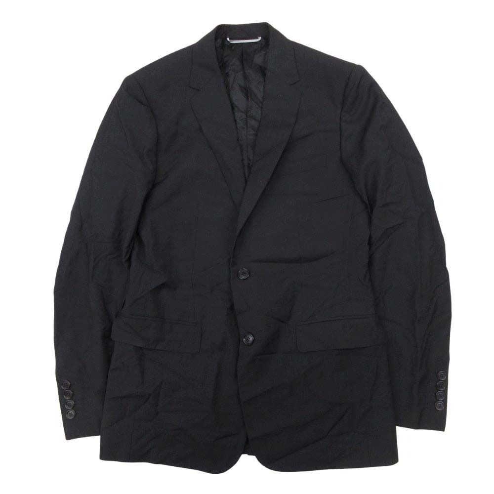 Dior Homme Dio Dejacket Ofdela 2 Single Breasted Buleather 46 Black