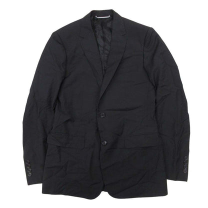Dior Homme Dio Dejacket Ofdela 2 Single Breasted Buleather 46 Black