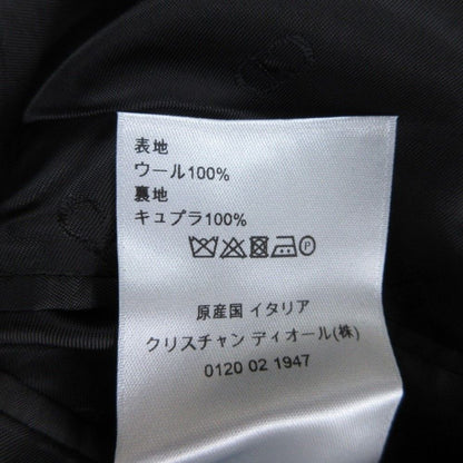 Dior Homme Dio Dejacket Ofdela 2 Single Breasted Buleather 46 Black — view 9