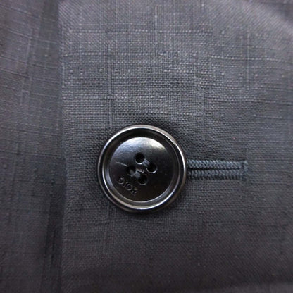 Dior Homme Dio Dejacket Ofdela 2 Single Breasted Buleather 46 Black — view 5