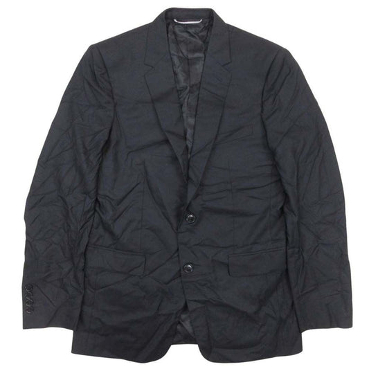 Dior Homme Dio Dejacket Ofdela 2 Single Breasted Buleather 46 Black
