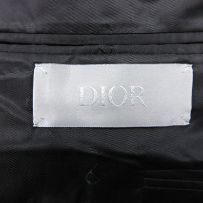 Dior Homme Dio Dejacket Ofdela 2 Single Breasted Buleather 46 Black — view 7
