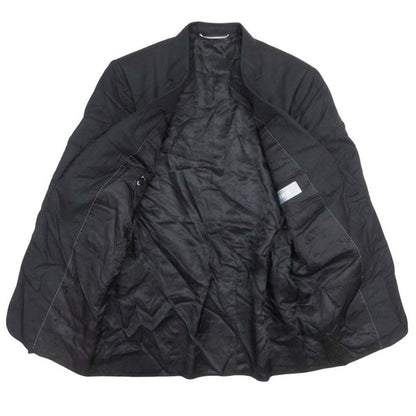 Dior Homme Dio Dejacket Ofdela 2 Single Breasted Buleather 46 Black — view 3