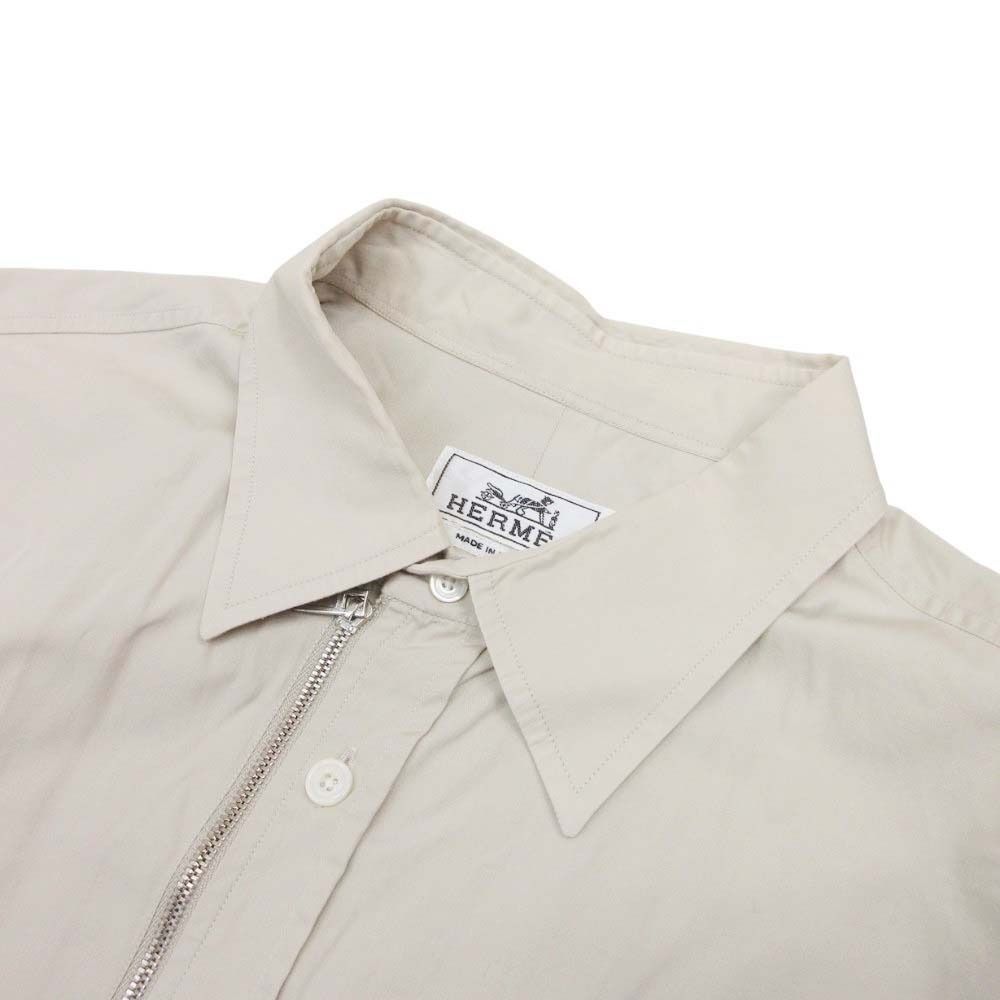 Hermes button Shirtjacket Jacket Jia Latoouter 41 16 Beige Second — view 3