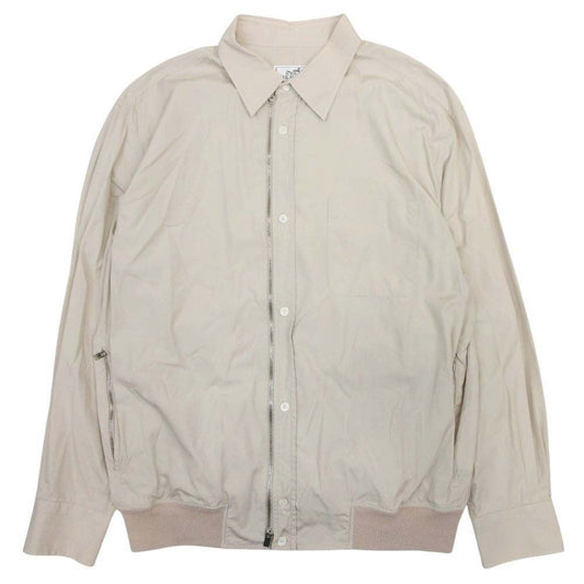 Hermes button Shirtjacket Jacket Jia Latoouter 41 16 Beige Second