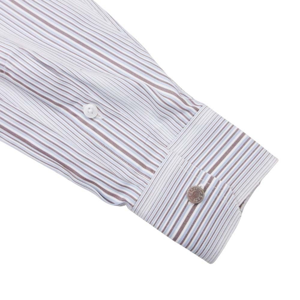Hermes Era button Top Cotton 40 15 3 4 Blue Second — view 4