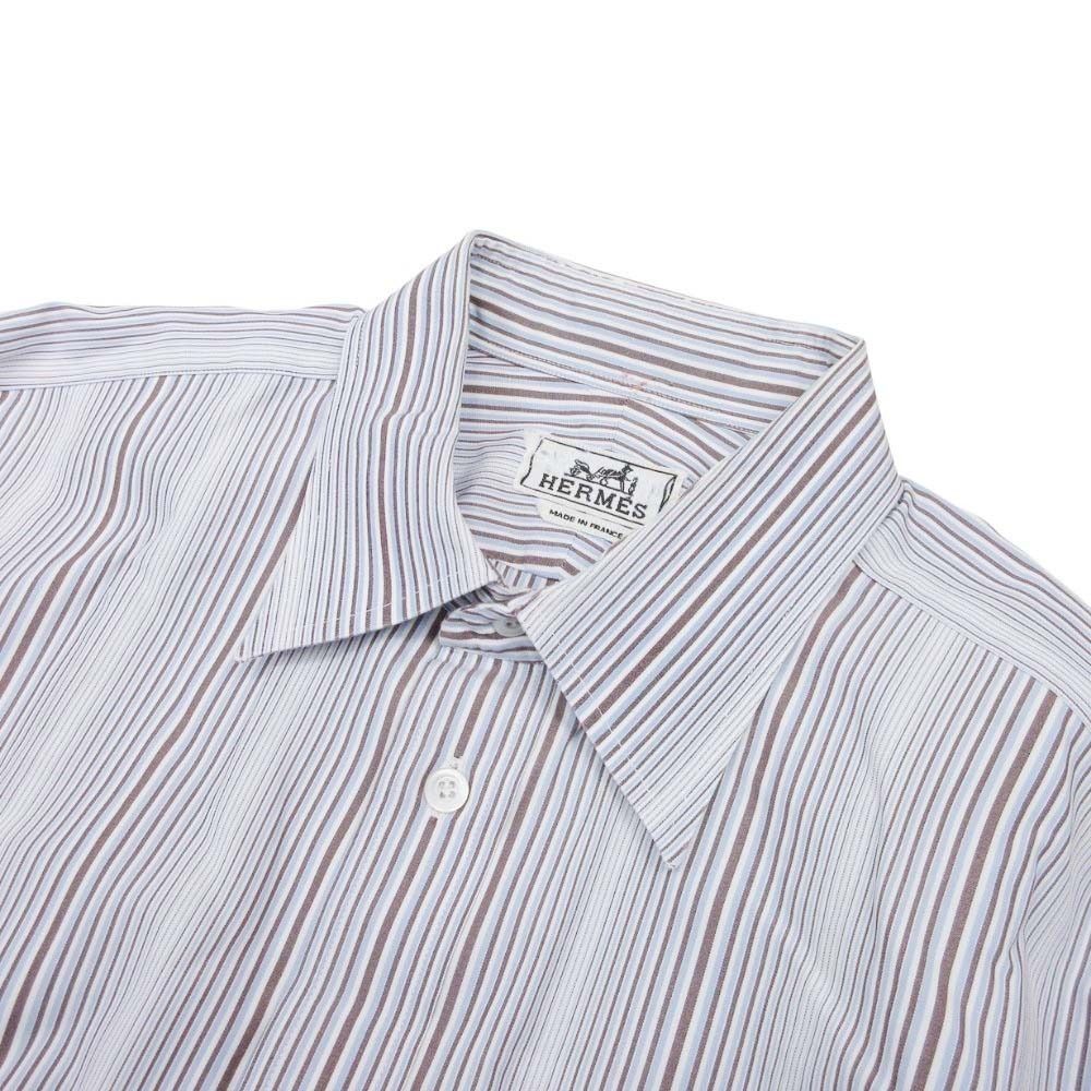 Hermes Era button Top Cotton 40 15 3 4 Blue Second — view 3