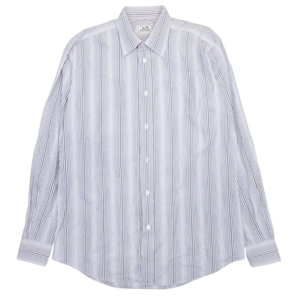 Hermes Era button Top Cotton 40 15 3 4 Blue Second