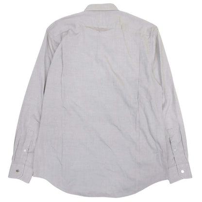 Hermes button Buttondown Jacket Shirt Top Cotton 16.5 42 Gray Second — view 2