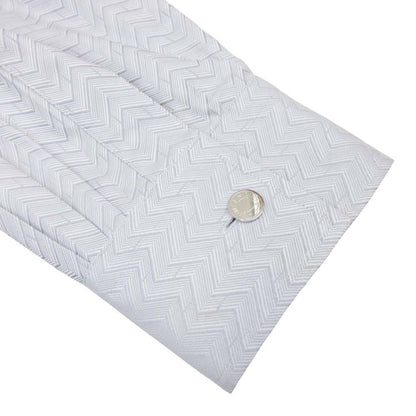 Hermes Pattern Shirt Top Cotton button 16.5 42 Second — view 4