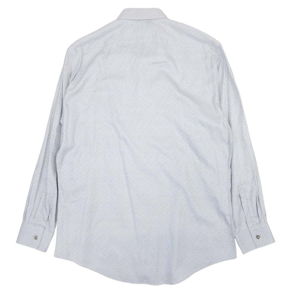 Hermes Pattern Shirt Top Cotton button 16.5 42 Second — view 2