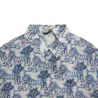 Dior Kenny Scharf Dio Tiger Shirt Top Short Sleeve All Over Pattern — view 3