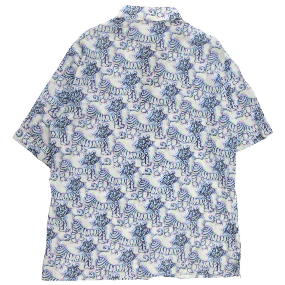 Dior Kenny Scharf Dio Tiger Shirt Top Short Sleeve All Over Pattern — view 2