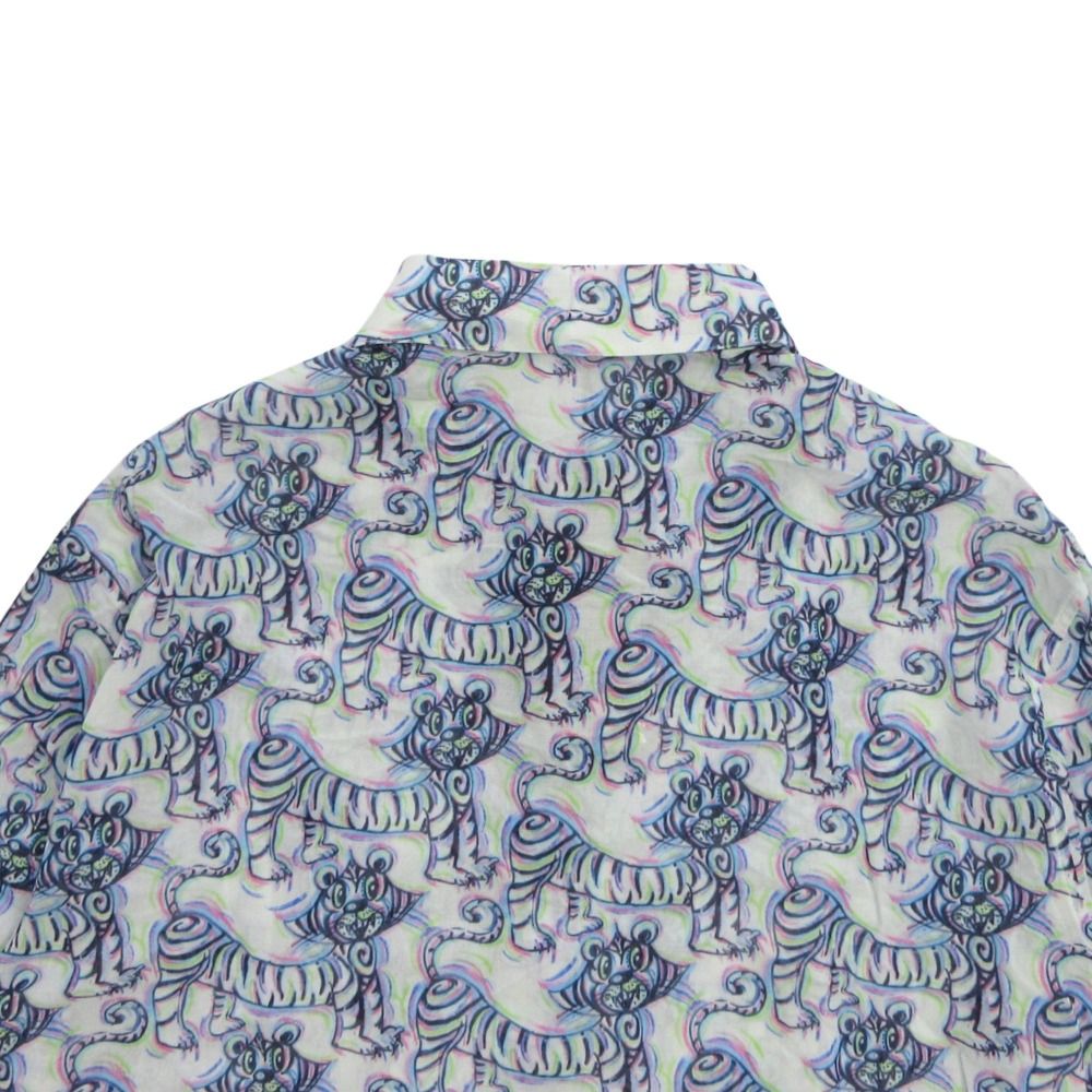 Dior Kenny Scharf Dio Tiger Shirt Top Short Sleeve All Over Pattern — view 4