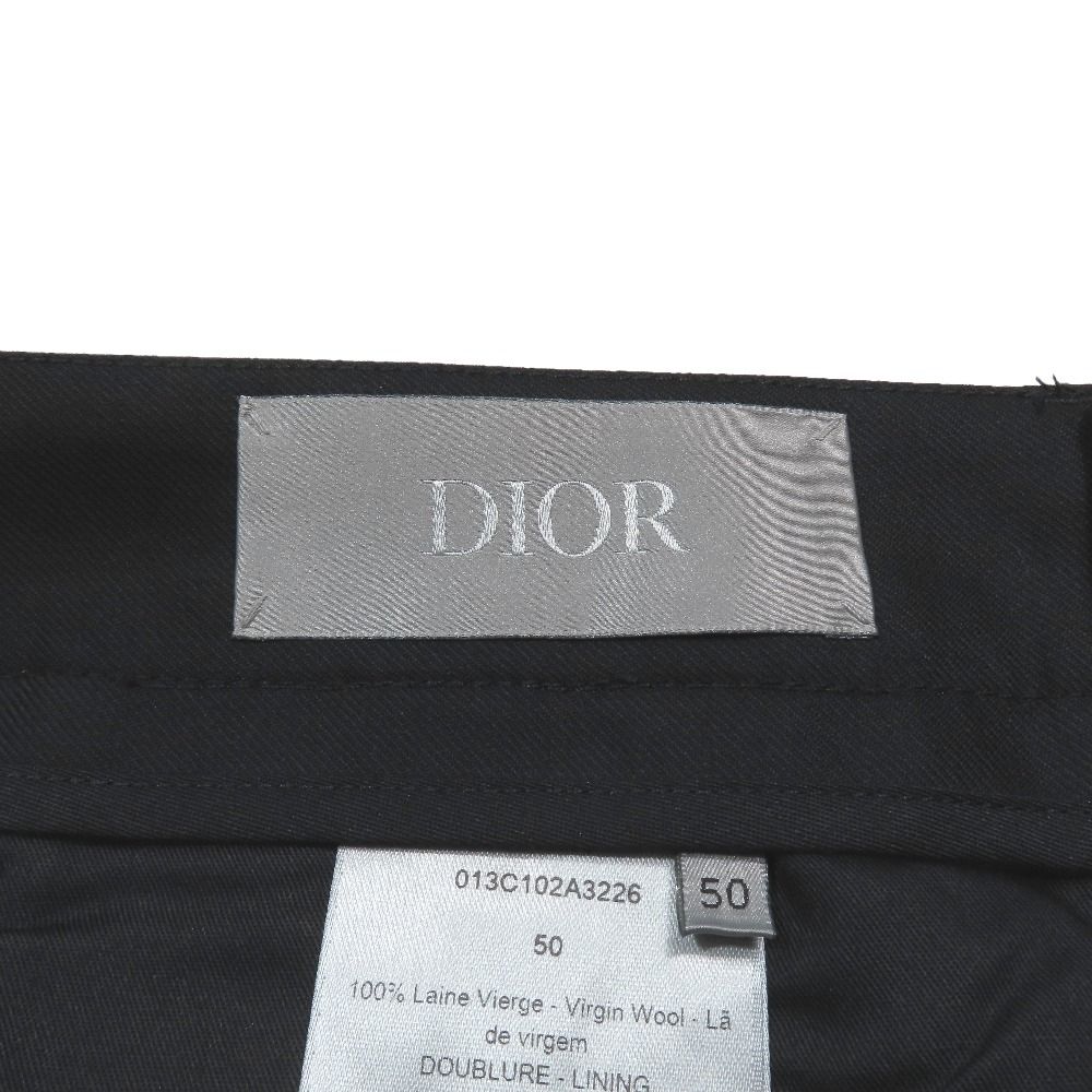 Dior Trousers Depants CD Logo Embroidery 50 Black Second Pants — view 6