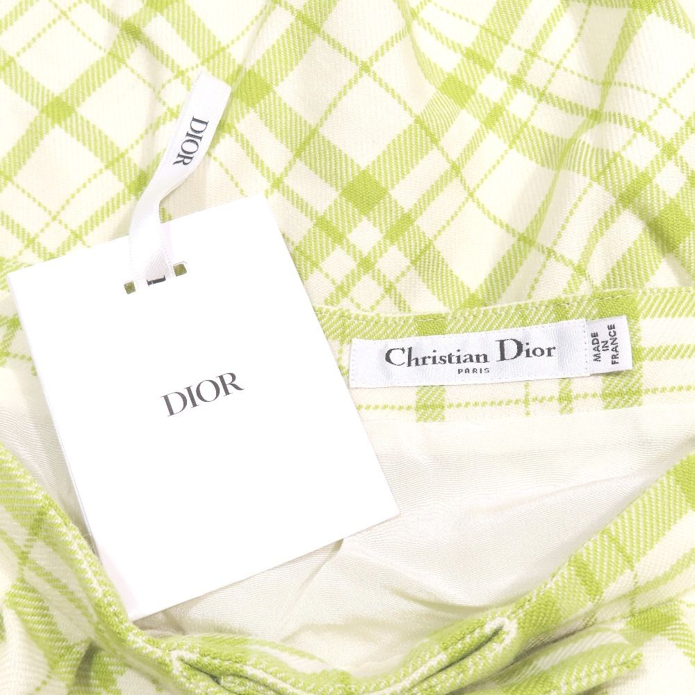 Dior Dio Skirt deleheight Logo Buckle leto 42 Green LadySecond — view 7