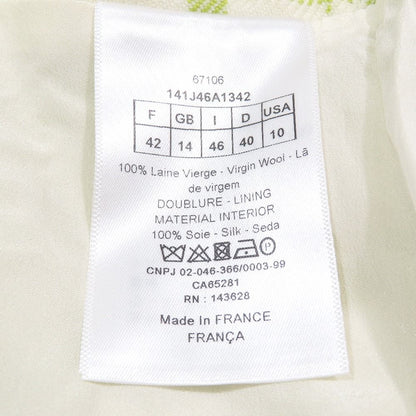 Dior Dio Skirt deleheight Logo Buckle leto 42 Green LadySecond — view 8