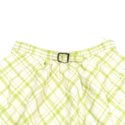 Dior Dio Skirt deleheight Logo Buckle leto 42 Green LadySecond — view 4