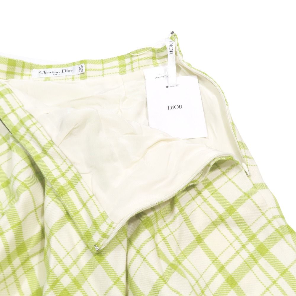 Dior Dio Skirt deleheight Logo Buckle leto 42 Green LadySecond — view 3