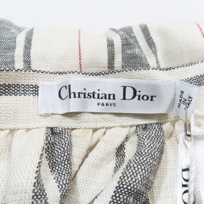 Dior Dio Cotton Silk skirt 46 Beige Black LadySecond — view 4