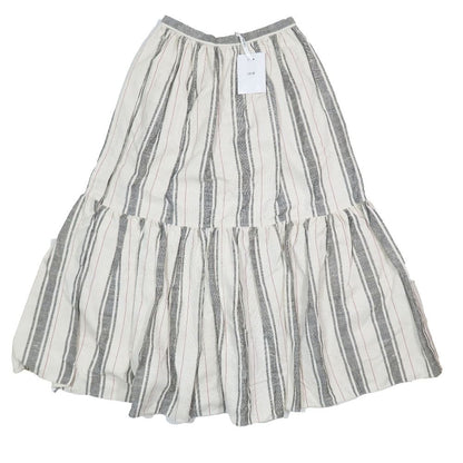 Dior Dio Cotton Silk skirt 46 Beige Black LadySecond