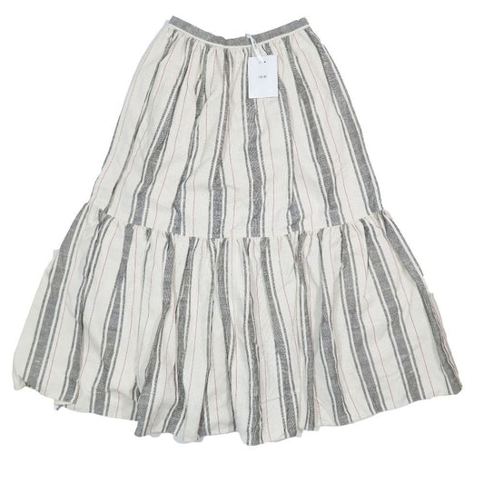 Dior Dio Cotton Silk skirt 46 Beige Black LadySecond