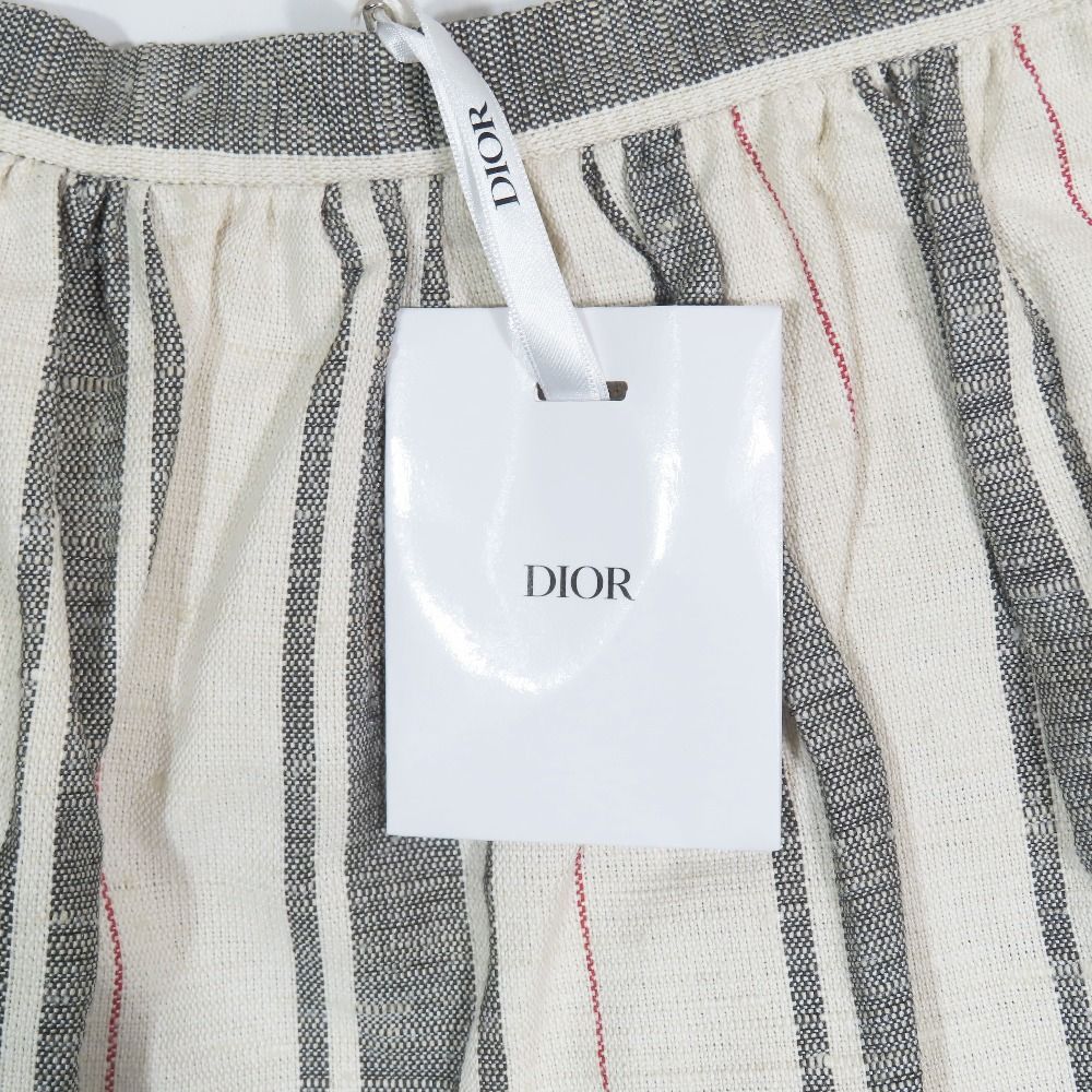 Dior Dio Cotton Silk skirt 46 Beige Black LadySecond — view 5