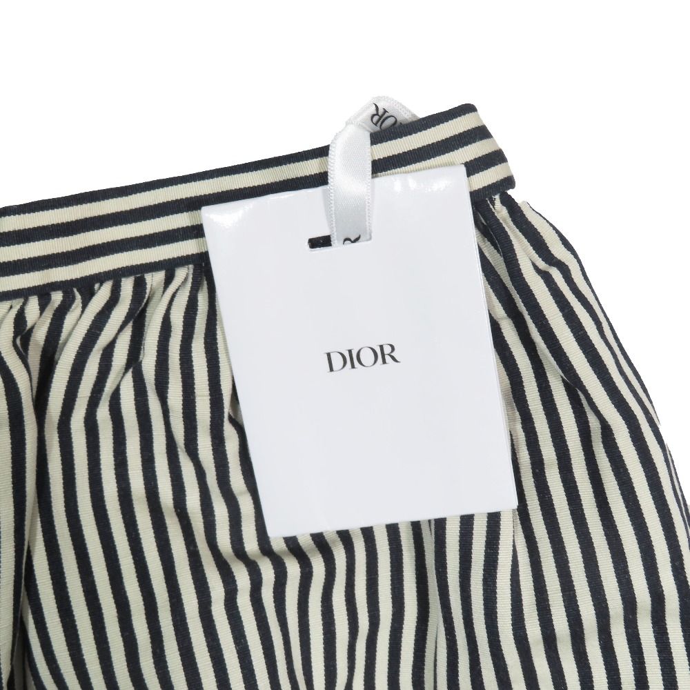 Dior Dio Linen Silk skirt 46 Black Beige LadySecond — view 4