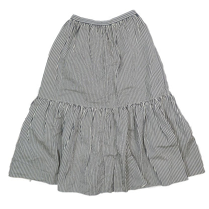 Dior Dio Linen Silk skirt 46 Black Beige LadySecond — view 2