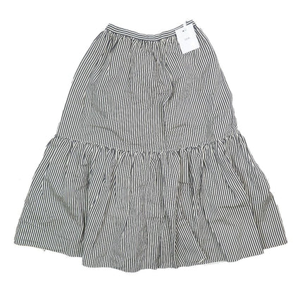Dior Dio Linen Silk skirt 46 Black Beige LadySecond