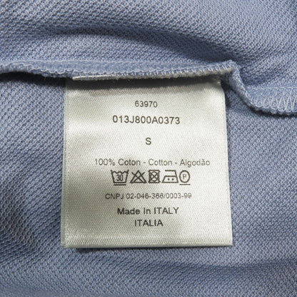 Dior CD Logo Embroidery Short Sleeve bshirt Top Cotton Blue Second — view 7