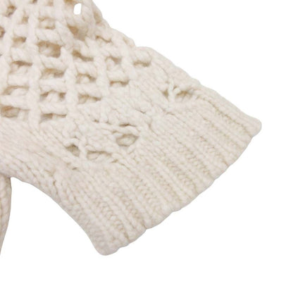 Dior Dio Short Sleeve Nineb knit Lecashmere Sweater 42 Ivory LadySecond — view 4