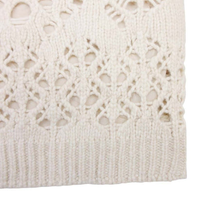 Dior Dio Short Sleeve Nineb knit Lecashmere Sweater 42 Ivory LadySecond — view 5