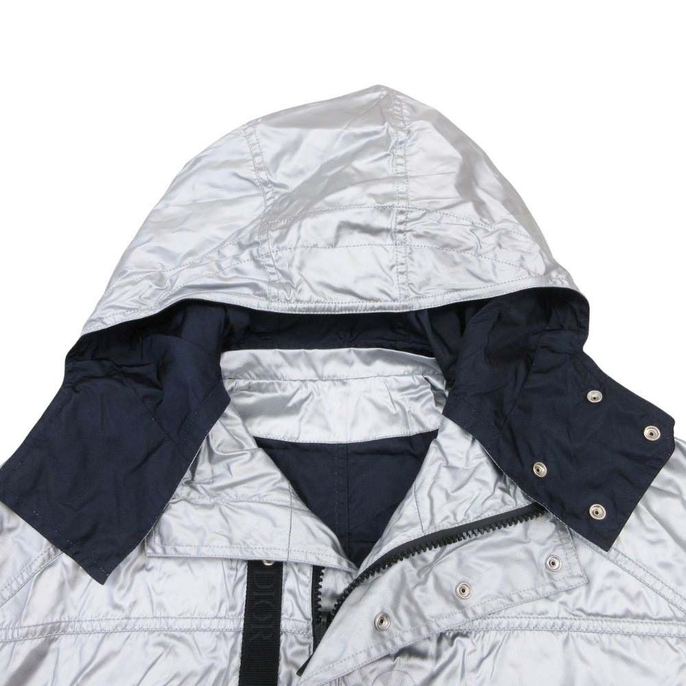 Dior Homme Dio labo bule Coat 48 Silver Navy — view 5